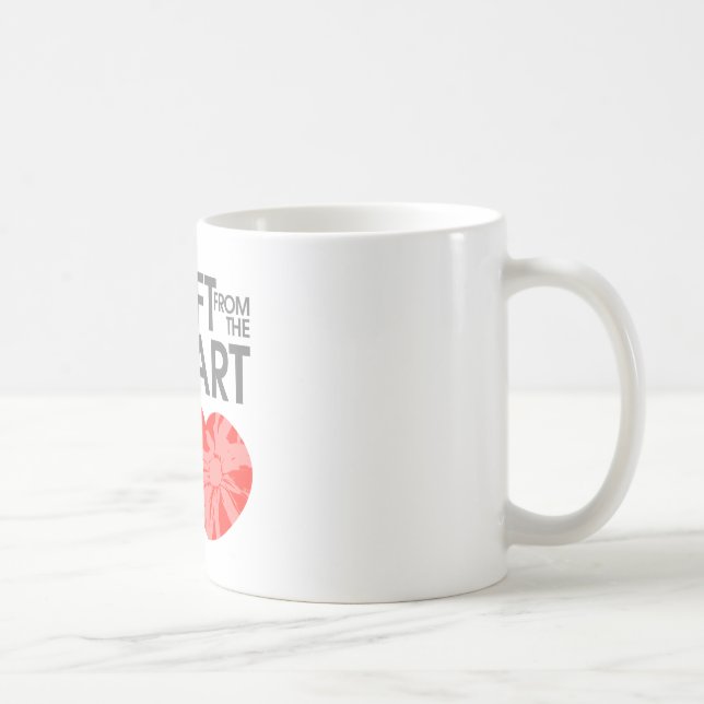 Caneca De Café Presente do coração (Direita)