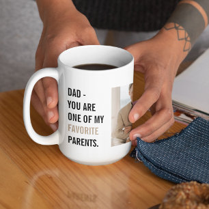 Caneca De Café Presente do Dia de os pais de Foto e Feliz Colagem