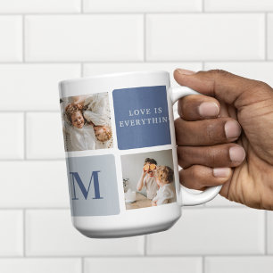 Caneca De Café Presente do Dia de os pais Feliz de Foto de Colage