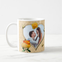 Caneca De Café Presente do Dia dos Namorados Rosa Amor Coração Ab