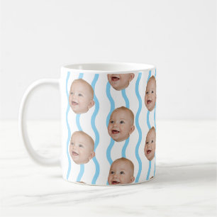 Caneca De Café Presente do Dia dos Pais com Rosto de Bebê Persona
