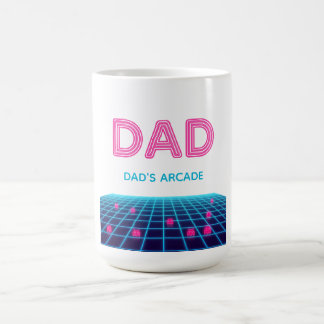 Caneca De Café Presente do Dia dos Pais Neon Arcade Retro DAD Ano