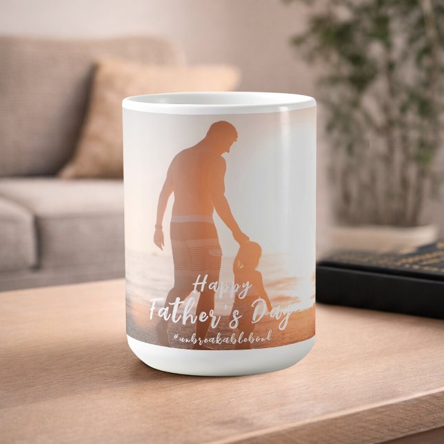 Caneca De Café Presente do Dia dos Pais Pai e Filho Laço Indestru (Criador carregado)
