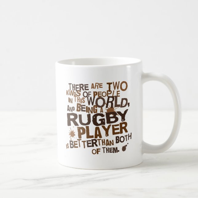 Caneca De Café Presente do jogador do rugby (Direita)