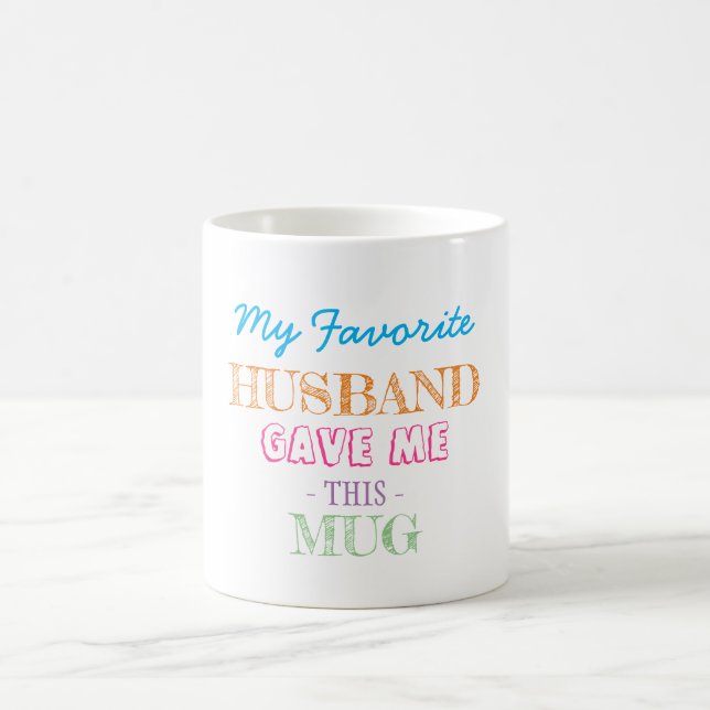 Caneca De Café Presente do marido para a esposa (Centro)