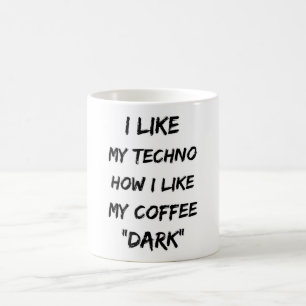 Caneca De Café Presente do Partido Techno Music Rave DJ Eletro Fe