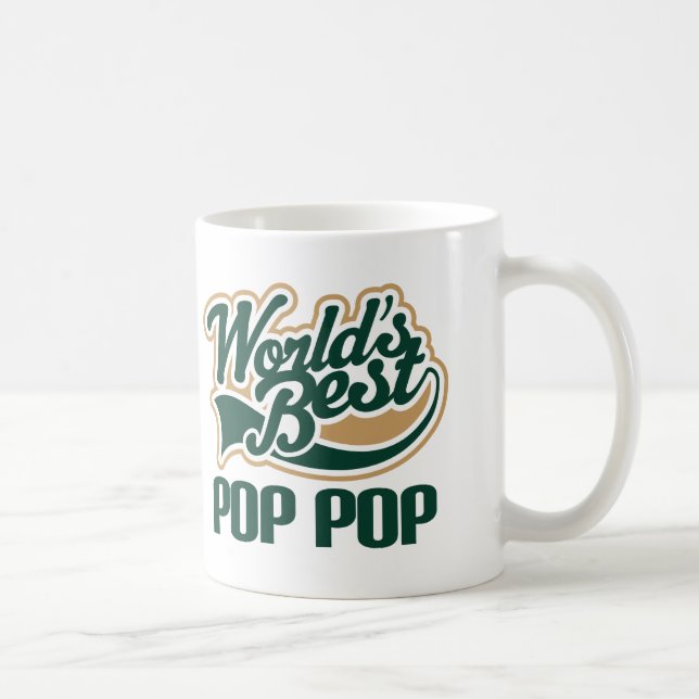 Caneca De Café Presente do pop do pop do mundo o melhor (Direita)