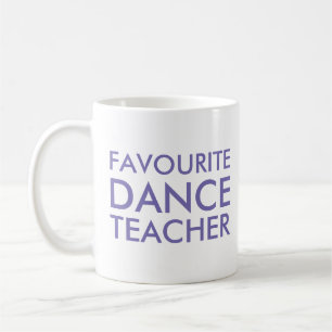 Caneca De Café Presente do Professor de Dança Favorito