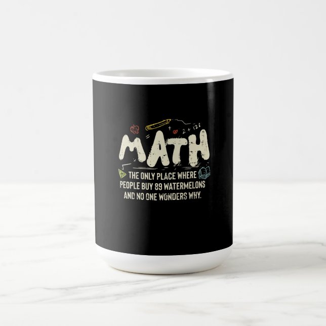 Caneca De Café Presente do professor de matemática de matemática (Centro)