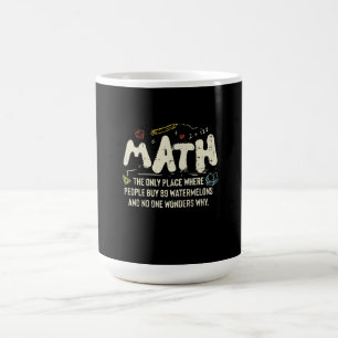 Caneca De Café Presente do professor de matemática de matemática