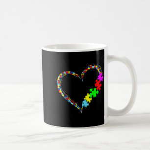 Caneca De Café Presente do quebra-cabeça do coração do amor Consc