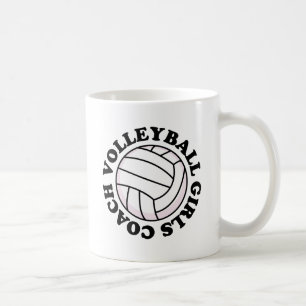 Caneca De Café Presente do treinador do voleibol das meninas