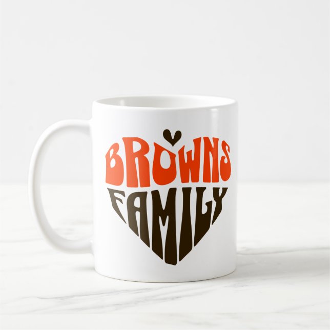Caneca De Café Presente do ventilador da família Browns (Esquerda)