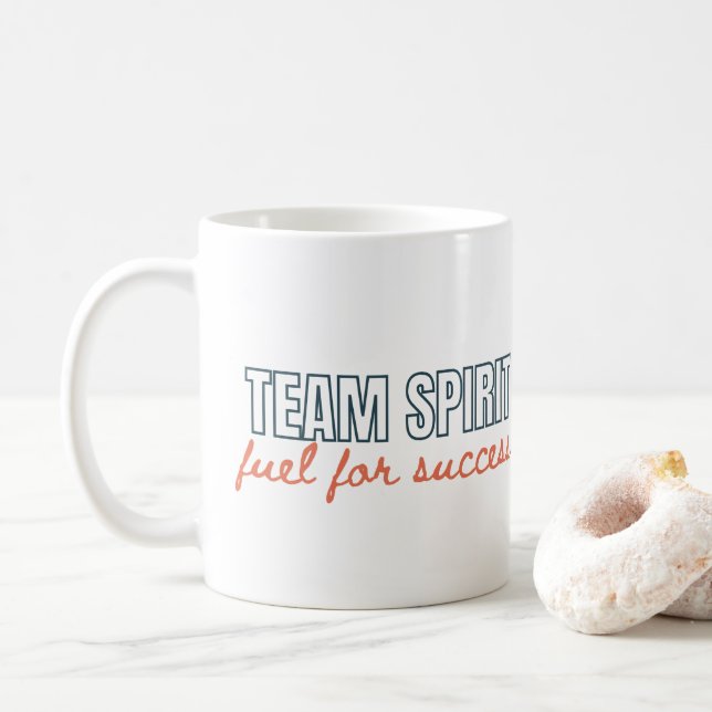 Caneca De Café Presente Empresarial Citação Inspiradora Espírito  (Com Donut)