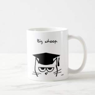 Caneca De Café Presente engraçado da graduação - o gato não 