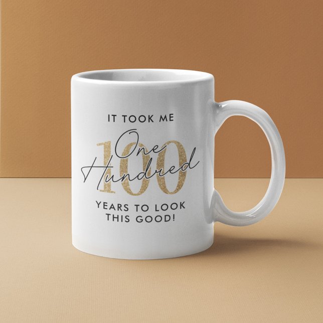 Caneca De Café Presente engraçado de 100º aniversário (Criador carregado)