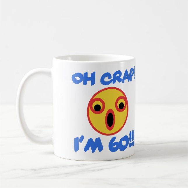 Caneca De Café Presente engraçado de 60º aniversário (Esquerda)