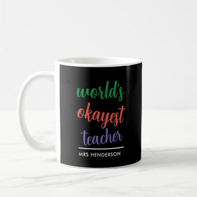Caneca De Café Presente engraçado de apreciação para professor (Esquerda)