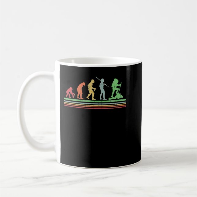Caneca De Café Presente engraçado de camiseta evolutiva para cami (Esquerda)