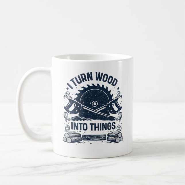 Caneca De Café Presente engraçado de carpintaria para o pai (Esquerda)