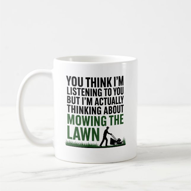 Caneca De Café Presente engraçado de cortar grama para o Papai (Esquerda)