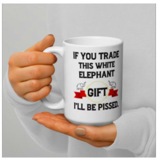 Caneca De Café Presente Engraçado de Elefante Branco, Café Elefan