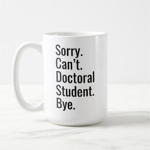 Caneca De Café Presente Engraçado de Formatura de PhD para Estuda