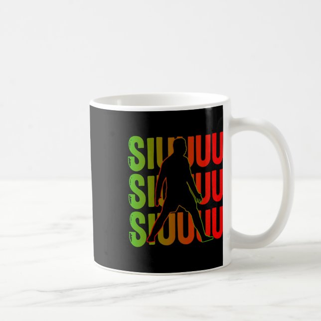 Caneca De Café Presente engraçado de futebol Siuuuu para amantes  (Direita)