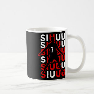 Caneca De Café Presente engraçado de futebol Siuuuu para fã de fu
