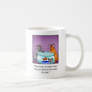 Caneca De Café Presente Engraçado de Humor Mug Gato