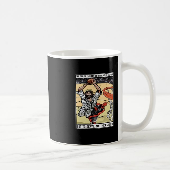 Caneca De Café Presente engraçado de Jesus cristão jogando esquel (Direita)