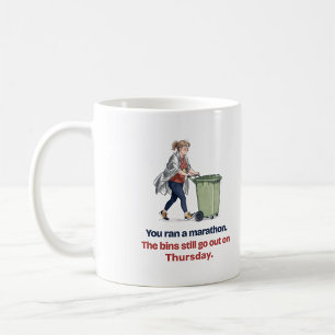 Caneca De Café Presente engraçado de maratona para ela: os conten