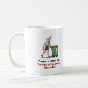 Caneca De Café Presente engraçado de maratona para ele: Lixo aind