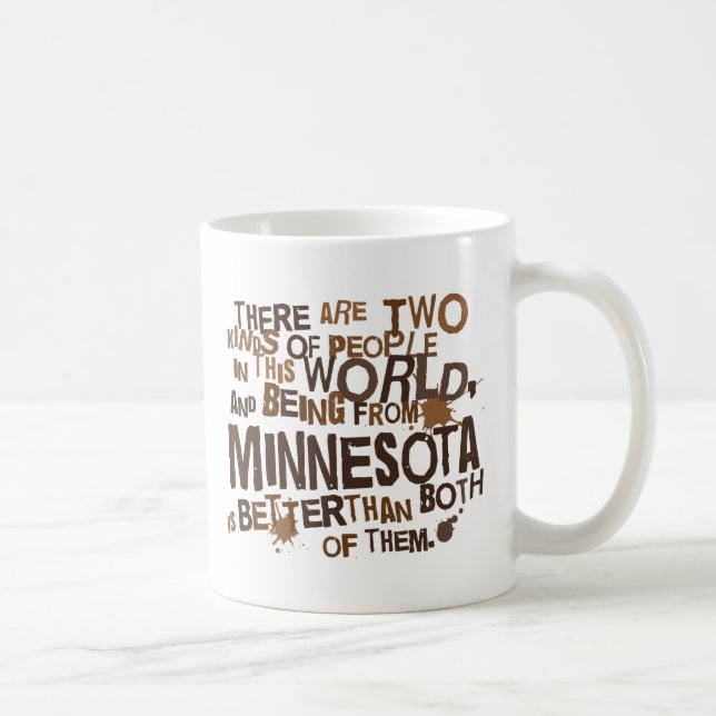 Caneca De Café Presente (engraçado) de Minnesota (Direita)