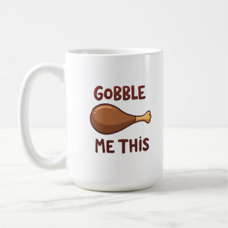 Caneca De Café Presente engraçado de peru de Ação de Graças