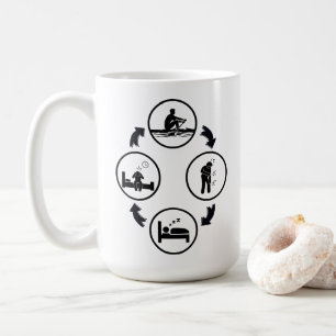 Caneca De Café Presente engraçado de remar, o ciclo de remar