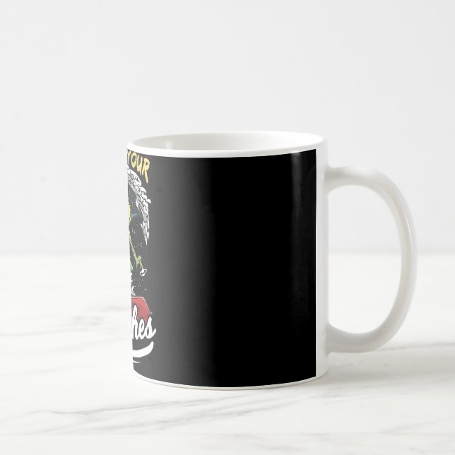 Caneca De Café Presente engraçado de surf de alienígena Leve-me à (Direita)