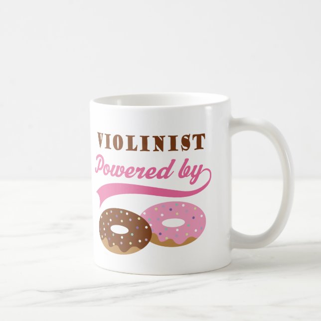 Caneca De Café Presente engraçado do violinista (Direita)