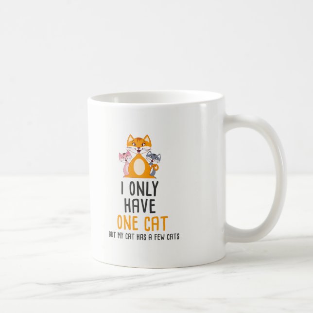 Caneca De Café Presente engraçado dos amantes dos gatos - eu (Direita)