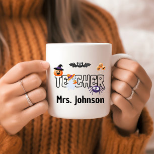 Caneca De Café Presente engraçado e personalizado de Halloween pa