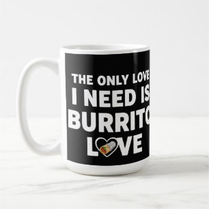 Caneca De Café Presente engraçado para amante de burrito com humo