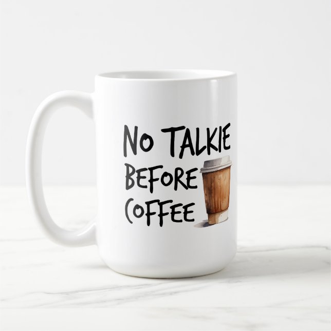 Caneca De Café Presente engraçado para amantes de café sem conver (Esquerda)