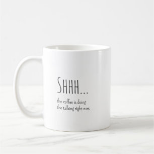 Caneca De Café Presente Engraçado para Colegas de Trabalho, "Shhh