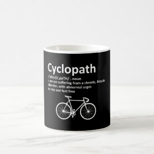 Caneca De Café Presente Engraçado Pelo Ciclopath para ciclistas 