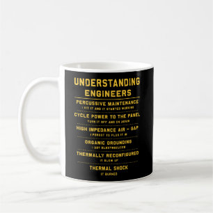 Caneca De Café Presente Entendendo Engenheiros Engraçado