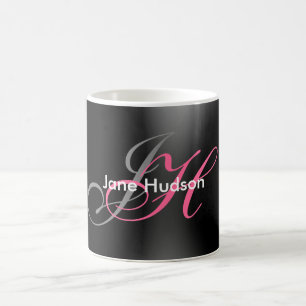Caneca De Café Presente especial simples simples para Cinza preta