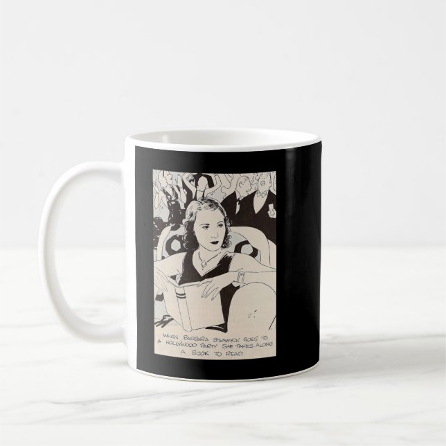 Caneca De Café Presente especial Stanwyck Drama Barbara Atriz Coo (Esquerda)