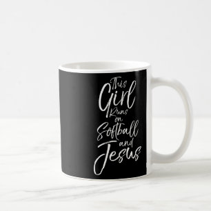 Caneca De Café Presente Esportivo Cristão Esta Garota Corre Em So