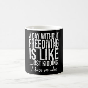 Caneca De Café Presente esportivo engraçado de mergulho livre