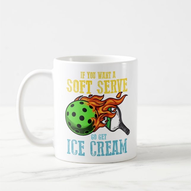 Caneca De Café Presente Esportivo para Amante de Pickleball (Esquerda)